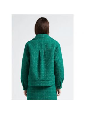 Chaqueta de tweed Suncoo verde