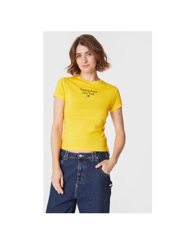 Tričko Tommy Jeans žluté