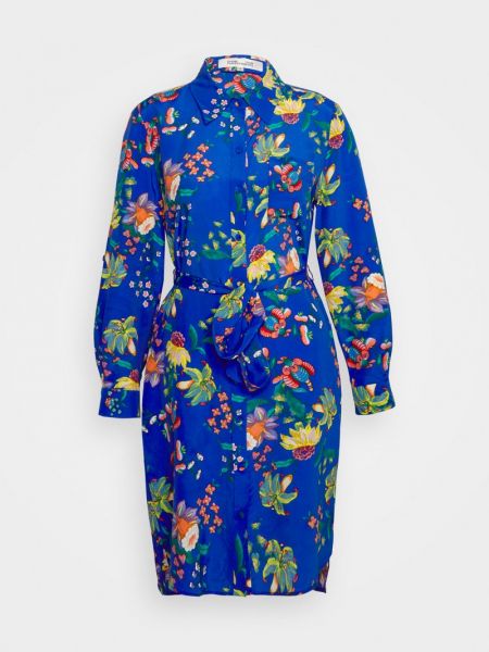 Sukienka koszulowa Diane Von Furstenberg niebieska