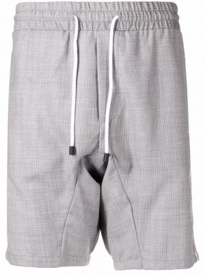 Volnene bermuda kratke hlače Kiton siva
