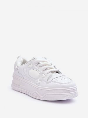 Sneakersy na platformie Kesi białe