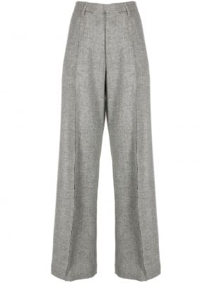 Vlněné kalhoty relaxed fit R13 šedé