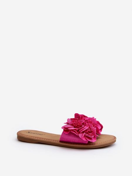 Papuci de casă cu model floral Kesi