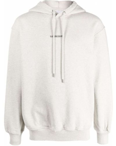 Distressed hoodie mit print Han Kjøbenhavn grau