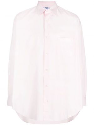 Koszula z nadrukiem Vetements różowa