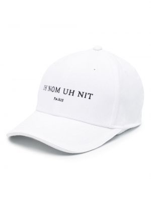 Siuvinėtas kepurė su snapeliu Ih Nom Uh Nit balta