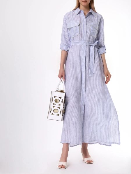 Льняное платье-рубашка Forte Dei Marmi Couture