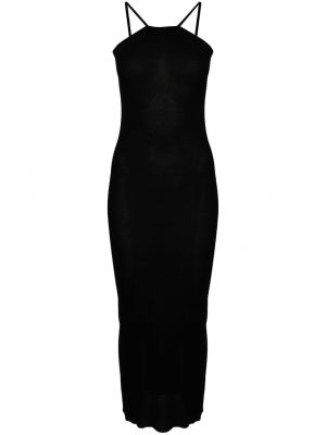 Sukienka długa Rick Owens czarna