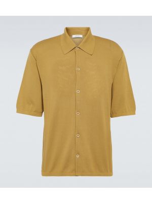 Medvilninis polo marškinėliai Lemaire geltona