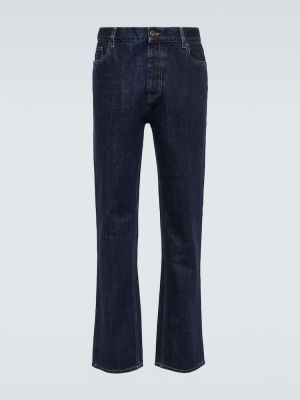 Skinny fit džínsy Prada modrá