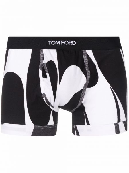 Calcetines con estampado con estampado abstracto Tom Ford blanco