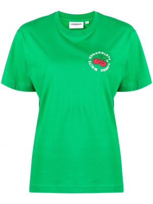T-shirt con stampa Chocoolate verde