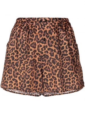 Pantalones cortos ajustados leopardo Laneus