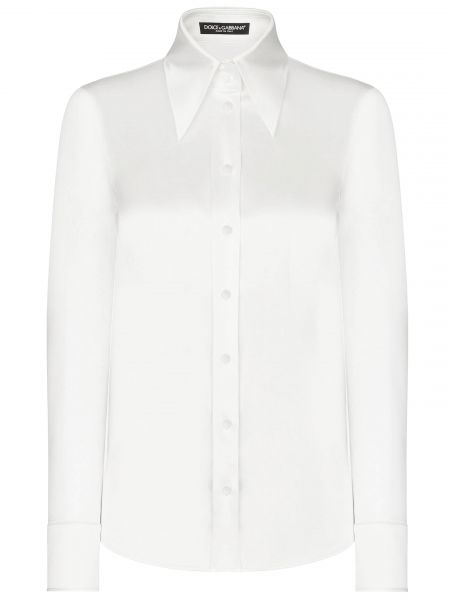 Хлопковая рубашка Dolce&gabbana белая
