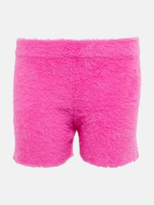 Pantalones cortos de punto Jacquemus rosa