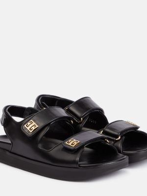 Kožené sandály Givenchy černé