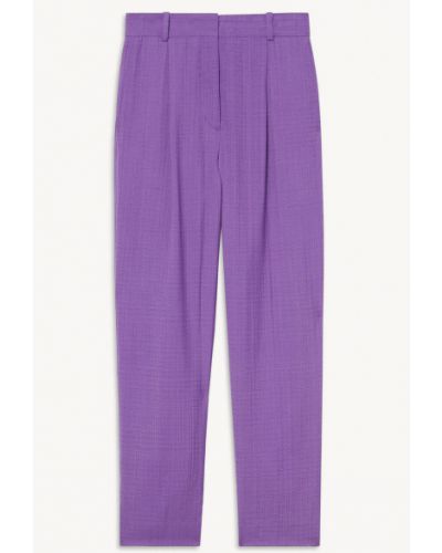 Укороченные брюки Sandro, фиолетовые