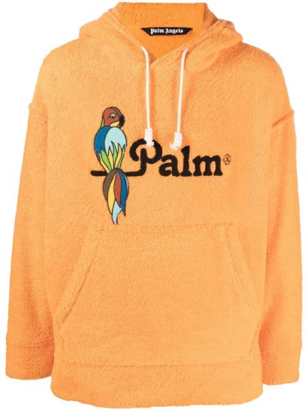 Fleece hettegenser Palm Angels oransje