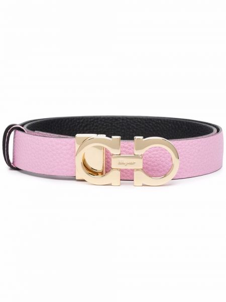 Lær belte Salvatore Ferragamo rosa