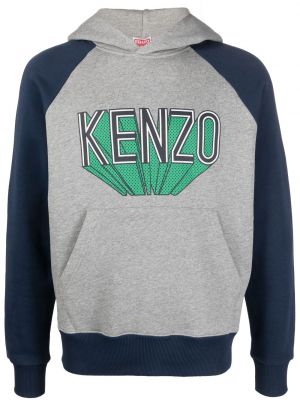 Jersey hoodie aus baumwoll mit print Kenzo