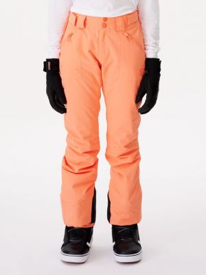 Spodnie z wysoką talią Rip Curl pomarańczowe