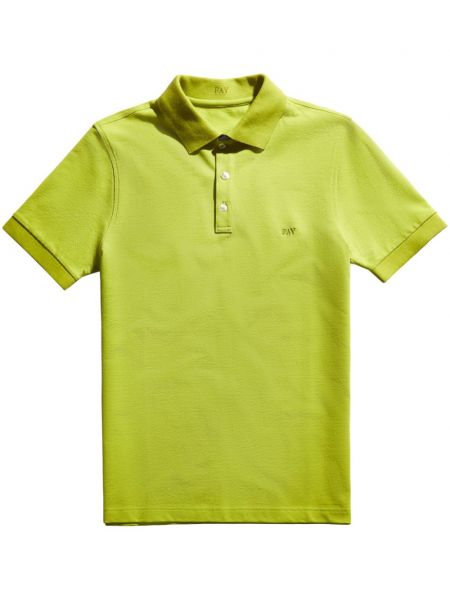 Поло тениска бродирана Fay зелено