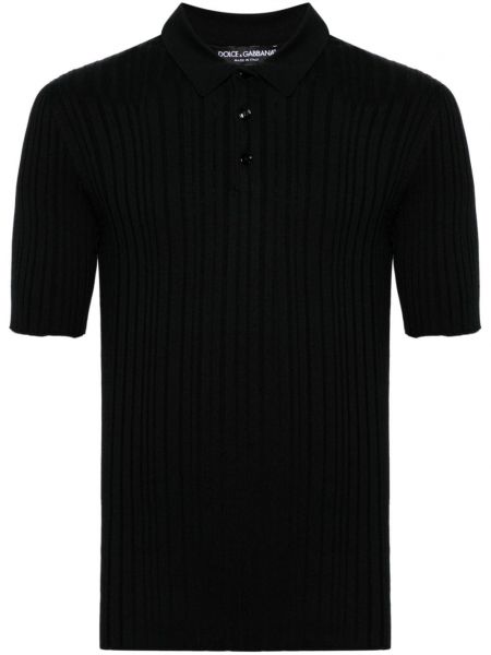 Polo majica Dolce & Gabbana crna