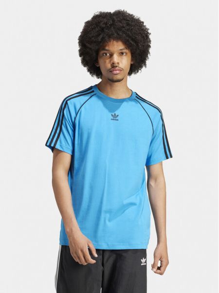 Pamut póló Adidas Originals kék
