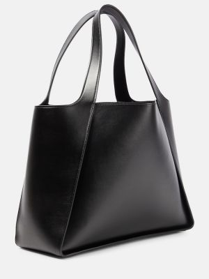 Shopper handtasche mit stickerei Stella Mccartney schwarz