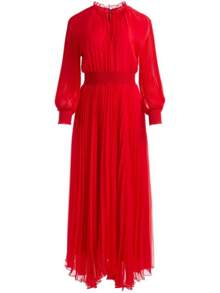 Sukienka midi plisowana Alice + Olivia czerwona
