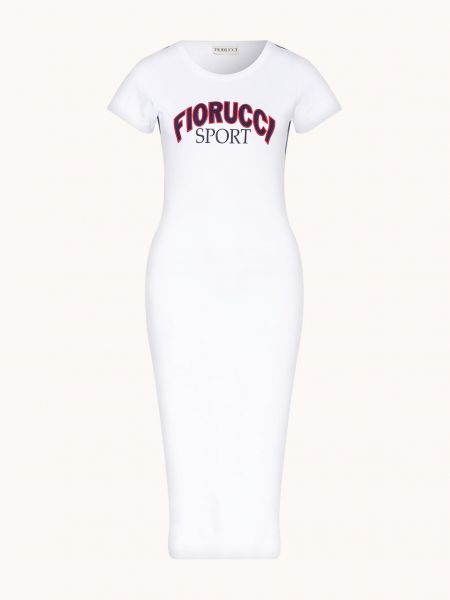 Sukienka z dżerseju Fiorucci biała
