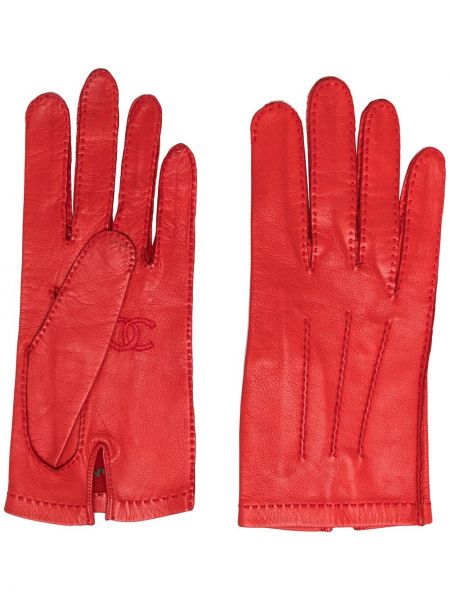 Guantes Chanel Pre-owned rojo