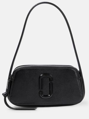 Δερμάτινη τσάντα ώμου Marc Jacobs μαύρο
