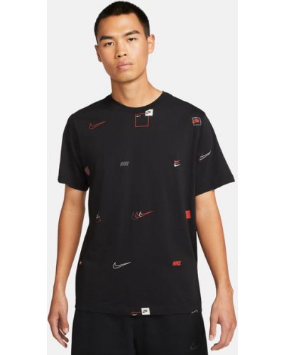 T-shirt con stampa Nike nero
