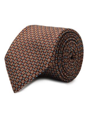 Шелковый галстук Altea коричневый