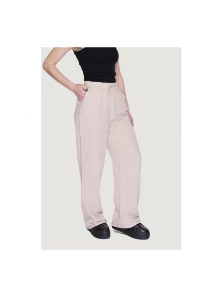 Pantalones bootcut Only beige