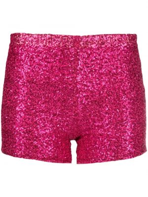 Pantaloncini con paillettes Styland rosa