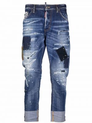 Nødlidende stretch jeans Dsquared2 blå