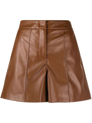 Skinn shorts Blanca Vita brun