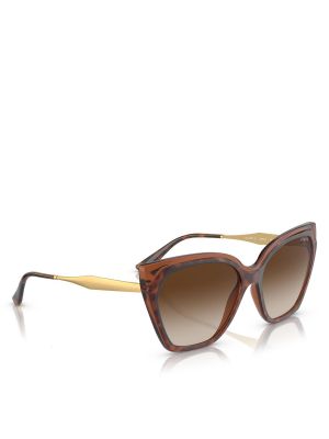 Okulary przeciwsłoneczne gradientowe oversize Vogue brązowe