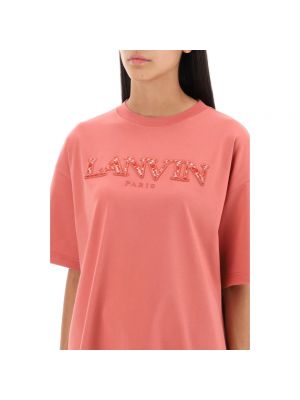 Camiseta oversized Lanvin rosa