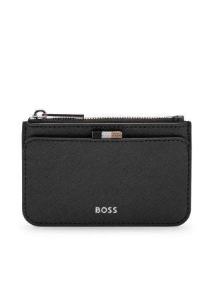 Peňaženka na zips Boss čierna