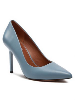 Полуотворени обувки с ток Marella синьо