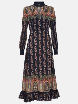 Midi haljina s paisley uzorkom Etro