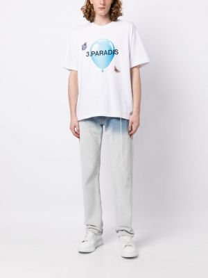 T-shirt aus baumwoll 3paradis weiß