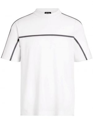 T-shirt con scollo tondo Zegna bianco