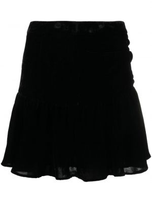 Aksamitna mini spódniczka Claudie Pierlot czarna