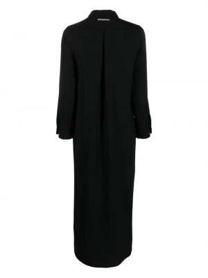 Kleid mit schleife mit geknöpfter Société Anonyme schwarz