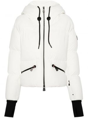 Pikowana kurtka narciarska Moncler Grenoble biała