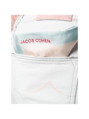 Jeansy skinny Jacob Cohen białe